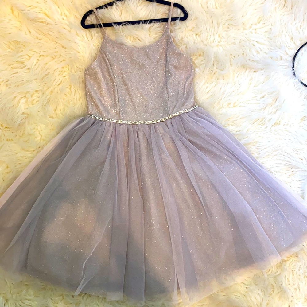 Pink and violet silver glittery beautiful dress!